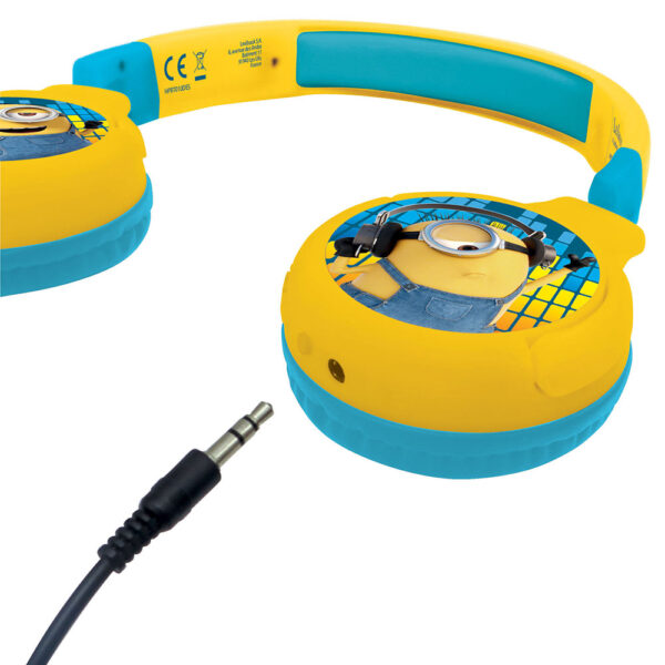 Lexibook HPBT010DES Despicable Me Minions Bluetooth & Wired Foldable Headphones - Image 3