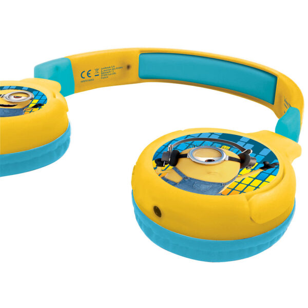 Lexibook HPBT010DES Despicable Me Minions Bluetooth & Wired Foldable Headphones - Image 2
