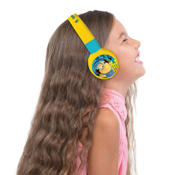 Lexibook HPBT010DES Despicable Me Minions Bluetooth & Wired Foldable Headphones - Image 4