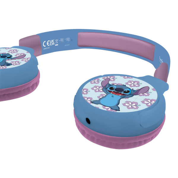 Lexibook HPBT010D Disney Stitch Bluetooth & Wired Foldable Headphones - Image 2