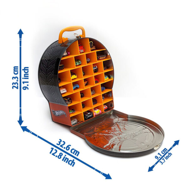 Hot Wheels HWCC18 Wheel Shaped Storage Car Case up to 29 vehicles - Image 2