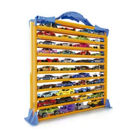 Hot Wheels HWCC9B Rack N' Track Car Case with 44 Vehicle Compartments
