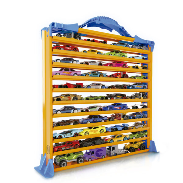 Hot Wheels HWCC9B Rack N' Track Car Case with 44 Vehicle Compartments
