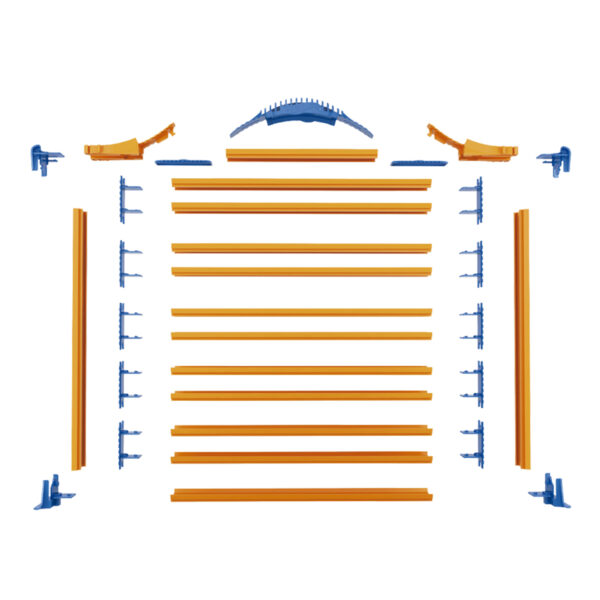 Hot Wheels HWCC9B Rack N' Track Car Case with 44 Vehicle Compartments - Image 4