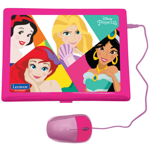 Lexibook JC598DPI1 Disney Princess Bilingual Educational Laptop with 124 Activites - Image 2