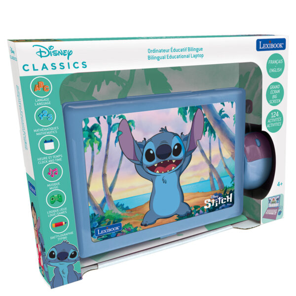 Lexibook JC598DI1 Disney Stitch Bilingual Educational Laptop with 120 Activites - Image 3