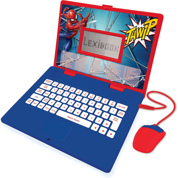 Lexibook JC598SPI2 Spider-Man Bilingual Educational Laptop with 124 Activites