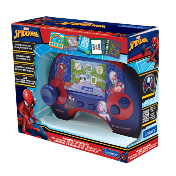 Lexibook JCG100SPI1 Spider-Man Educational Handheld Bilingual Console with LCD Screen - Image 2