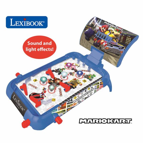Lexibook JG610N Mario Kart Electronic Pinball with Lights & Sounds - Image 3