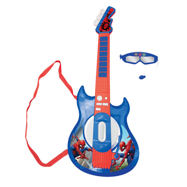 Lexibook K260SP Spider-Man Electronic Guitar & Glasses with Mic