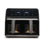 Health Kick K3431 8 litre Digi-Touch Dual Zone Windowed Air Fryer - Black