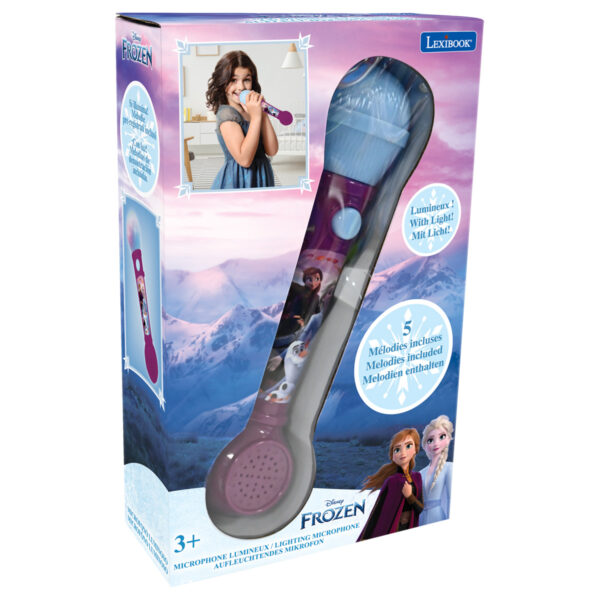 Lexibook MIC80FZ Disney Frozen Lighting Microphone with Melodies and Sound Effects - Image 5