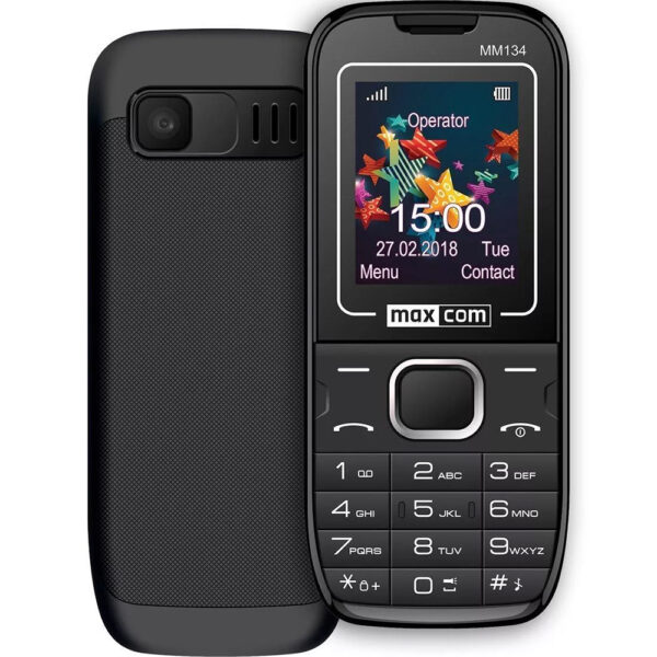 Maxcom MM134 Classic GSM Pocket Mobile Phone - Black - Image 2