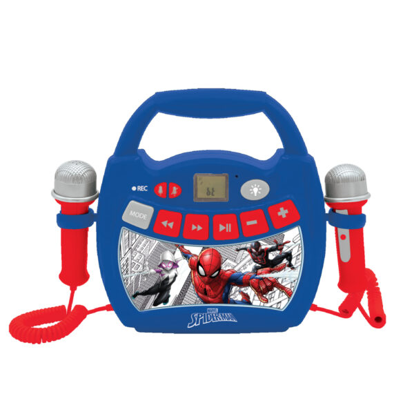 Lexibook MP320SPZ Spider-Man Light Bluetooth Speaker with Mics and Rechargeable Battery