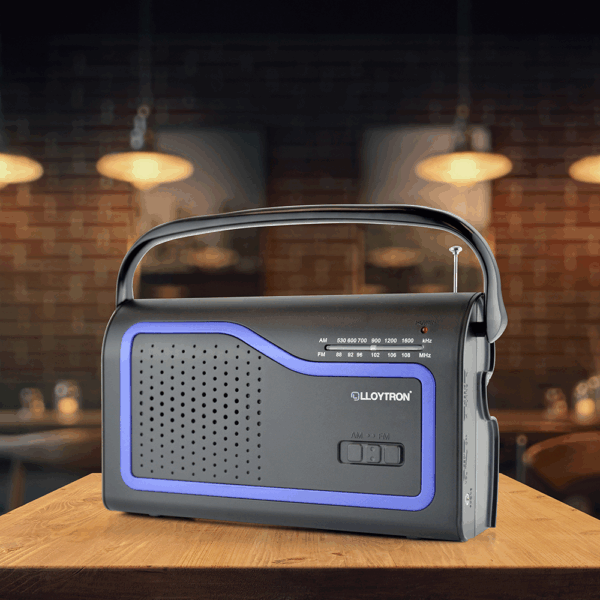 Lloytron N2402BK 2 Band 'Ibiza' AC/DC Portable Radio - Black - Image 4