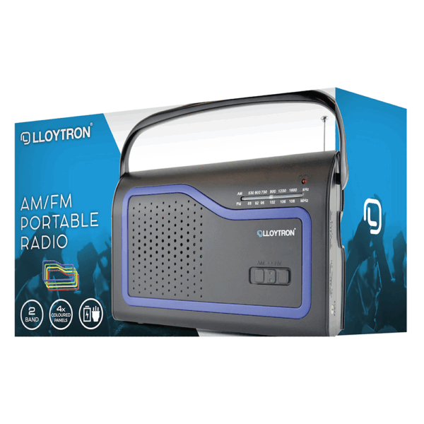 Lloytron N2402BK 2 Band 'Ibiza' AC/DC Portable Radio - Black - Image 5