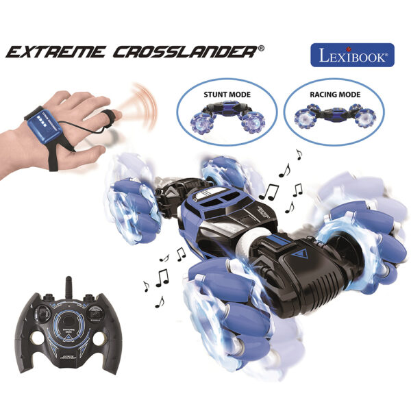 Lexibook RC50 Extreme Crosslander Rechargeable Radio Controlled Stunt Car - Image 2