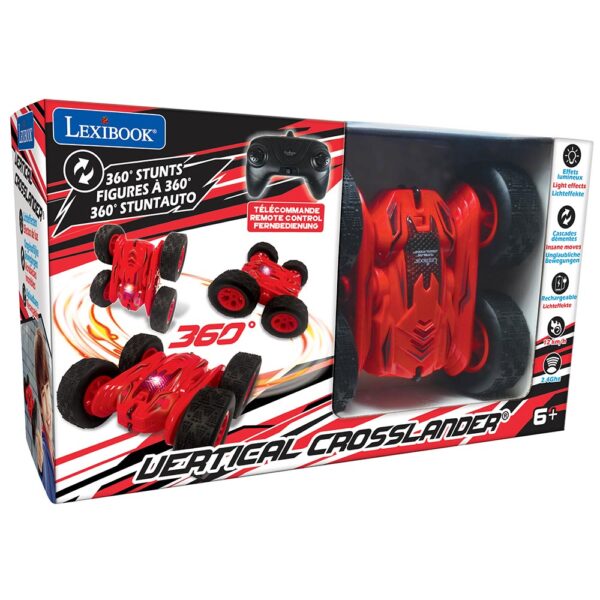 Lexibook RC55 Tumbling Crosslander Rechargeable Radio Controlled Stunt Car - Image 5