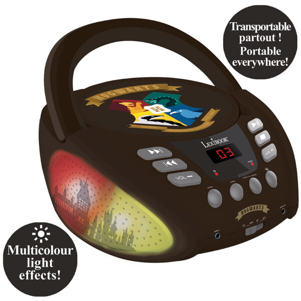 Lexibook RCD109HP Harry Potter Boombox CD Player with Bluetooth - Image 4