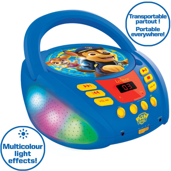 Lexibook Paw Patrol Boombox CD Player with Bluetooth - RCD109PA - Image 5