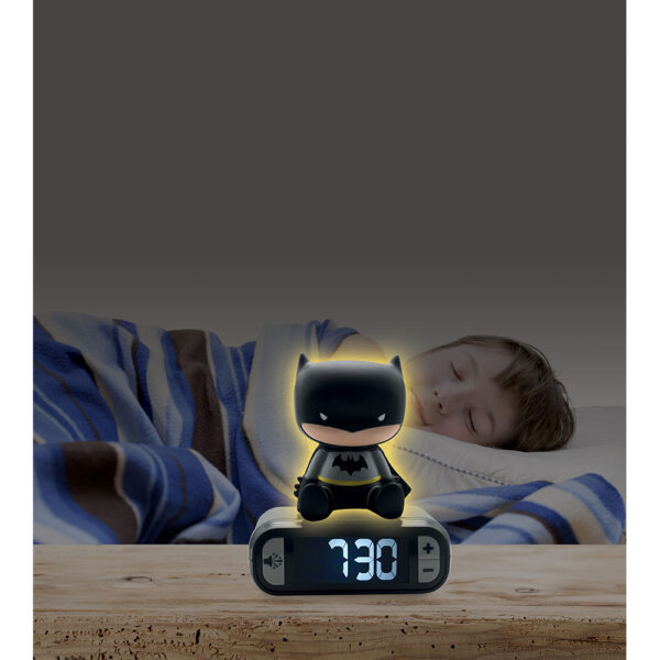 Lexibook RL800BAT 3D Batman Childrens Clock with Night Light - Image 4