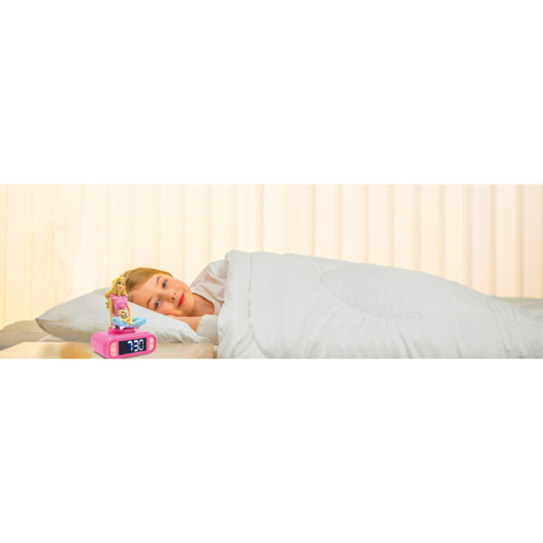 Lexibook RL800BB 3D Barbie Childrens Clock with Night Light - Image 4
