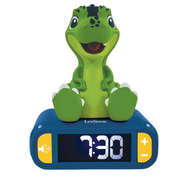 Lexibook 3D Dinosaur RL800DINO Childrens Clock with Night Light
