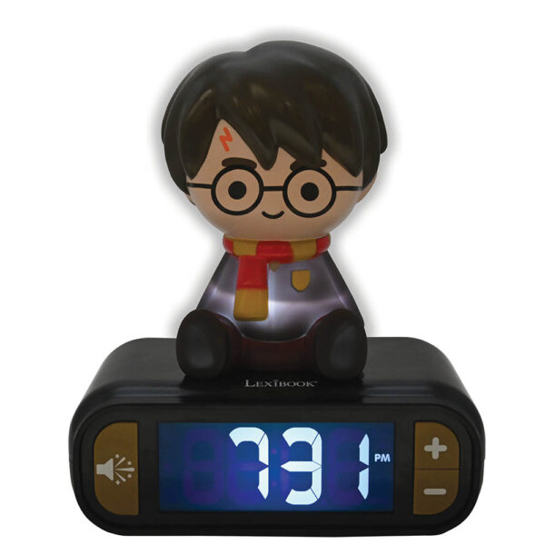 Lexibook RL800HP 3D Harry Potter Childrens Clock with Night Light