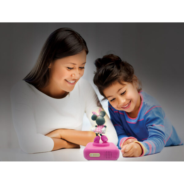 Lexibook RL800MN 3D Minnie Mouse Childrens Clock with Night Light - Image 5