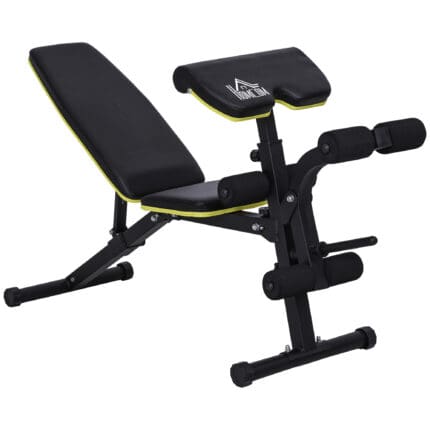 Homcom Multi-Functional Sit-Up Dumbbell Weight Bench w/ Adjustable Height for Home Gym