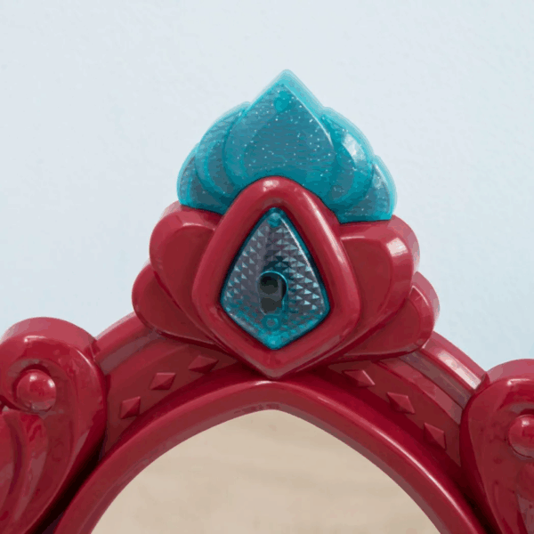 Aiyaplay 31 Piece Kids Dressing Table w/ Magical Princess Mirror, Light and Music - Image 8