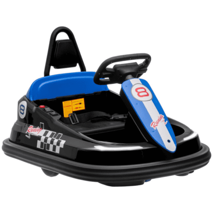 Homcom 6V Kids Bumper Car, 360-Degree Rotation Waltzer Car w/ 2 Speeds - Black