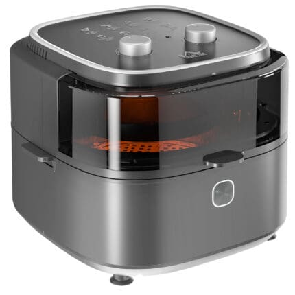 Homcom 6.5L Airfryer Air Fryer Oven w/ Recipes 60-Minute Timer Adjustable Temp 1350W