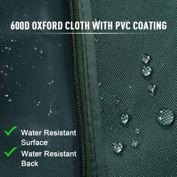 Outsunny 164cm Height Oxford Polyester Waterproof Swing Chair Cover Green - Image 4