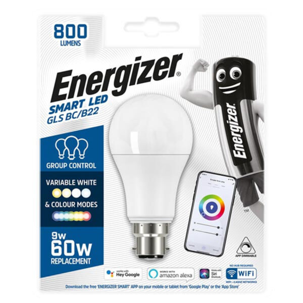 Energizer S17161 Smart LED GLC B22 9.2W LED Bulb - Image 2
