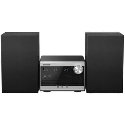 Panasonic SCPM272EBS 20W Bluetooth Micro Hi-FI CD System with DAB/FM Radio- Silver
