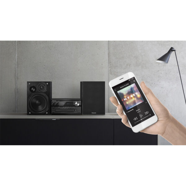 Panasonic SCPMX92EBK 120W Bluetooth Micro Hi-FI CD System with FM/DAB Radio - Black - Image 5
