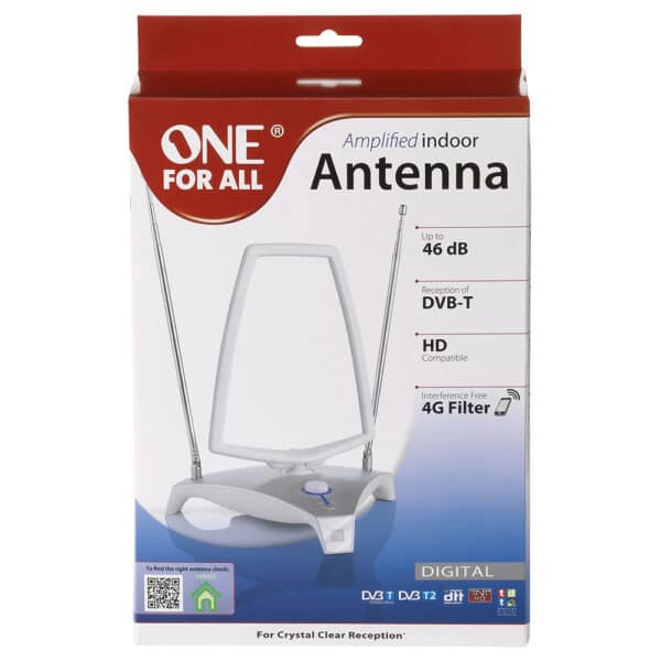 One For All SV9365 Indoor HD Amplified Aerial with 4G Filter 46dB - Image 3