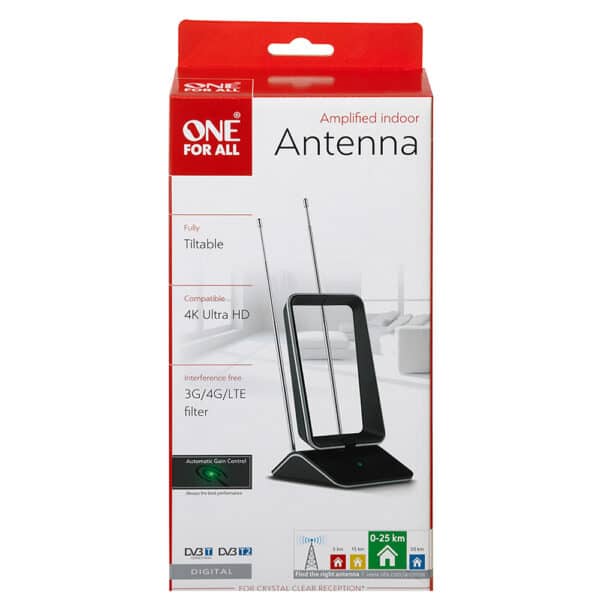 One For All SV9465 Tiltable Amplified Indoor Aerial with Automatic Gain Control - Image 2