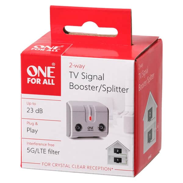 One For All SV9602 | 2 Way  TV Signal Booster/Splitter with 4G Filter - Image 4