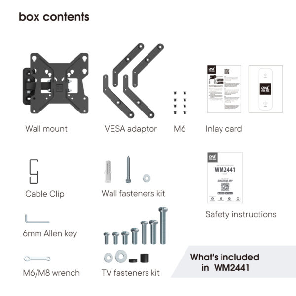 One For All WM2441 13-65 inch TV Bracket Turn 90 Smart Series - Image 2
