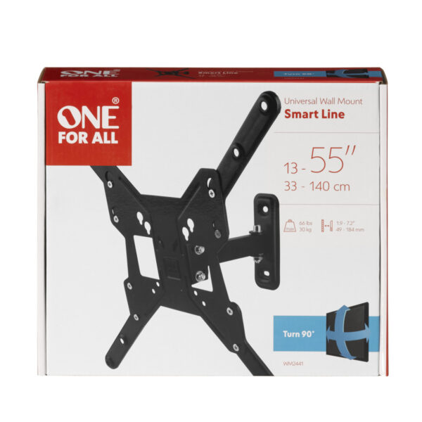 One For All WM2441 13-65 inch TV Bracket Turn 90 Smart Series - Image 3