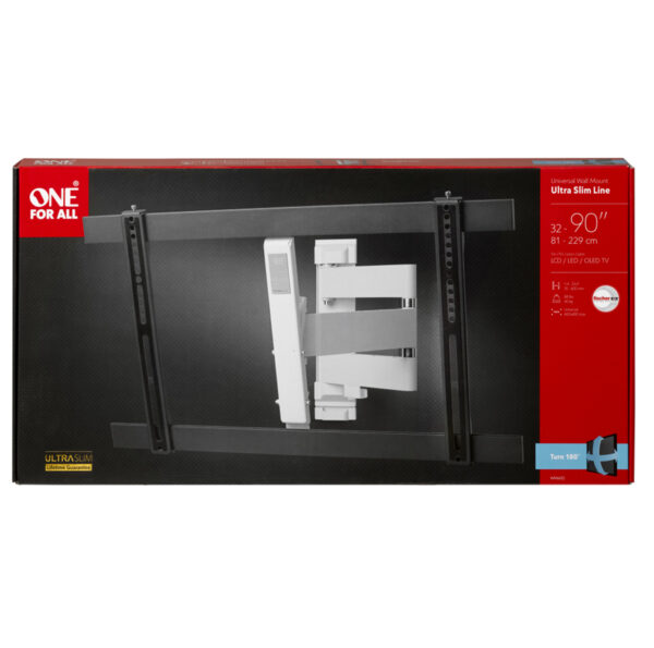 One For All WM6652 Ultra Slim 32-90 inch Full-Motion TV Bracket - Image 4