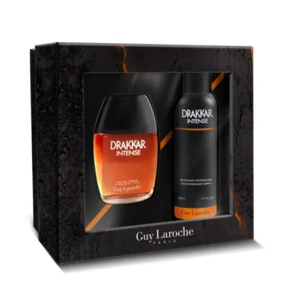 Guy Laroche Drakkar Intense Gift Set 100ml EDP + 200ml Deodorant Spray