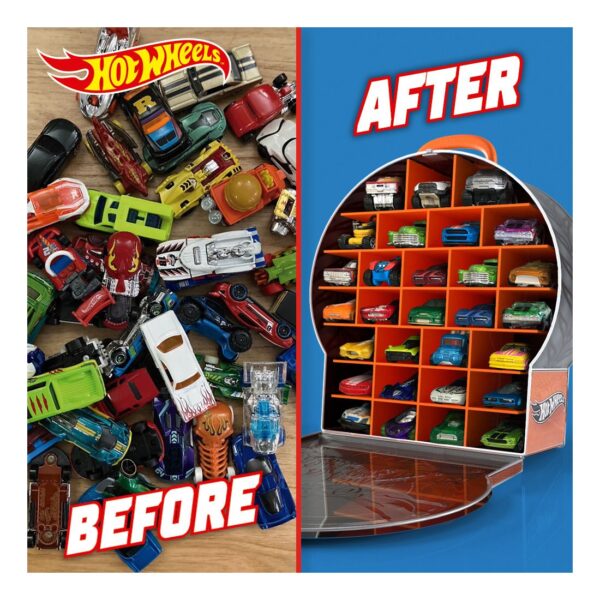 Hot Wheels HWCC18 Wheel Shaped Storage Car Case up to 29 vehicles - Image 3