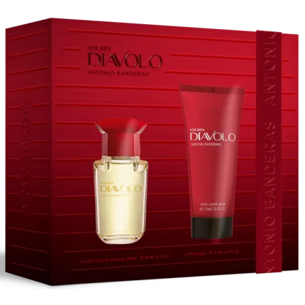 Antonio Banderas Diavolo For Men Gift Set 50ml EDT + 75ml Aftershave Balm