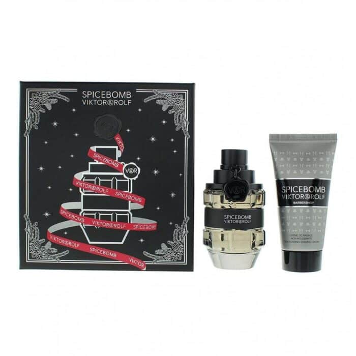Viktor & Rolf Spicebomb Christmas Gift Set 50ml EDT + 50ml Shaving Cream