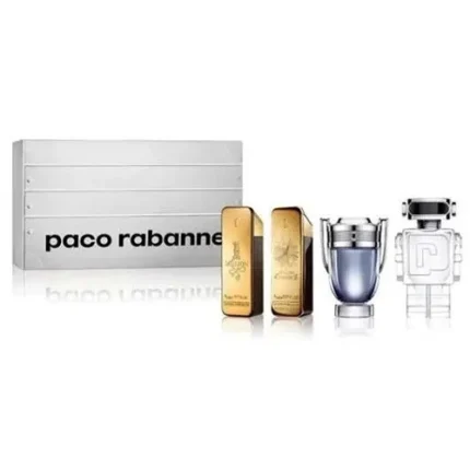 Paco Rabanne Miniatures For Him Gift Set 5ml 1 Million EDT + 5ml 1 Million Parfum EDP + 5ml Invictus EDT + 5ml Phantom EDT