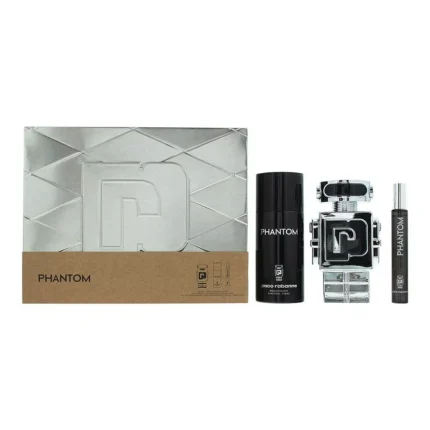 Paco Rabanne Phantom Gift Set 100ml EDT + 10ml EDT + 150ml Deodorant Spray