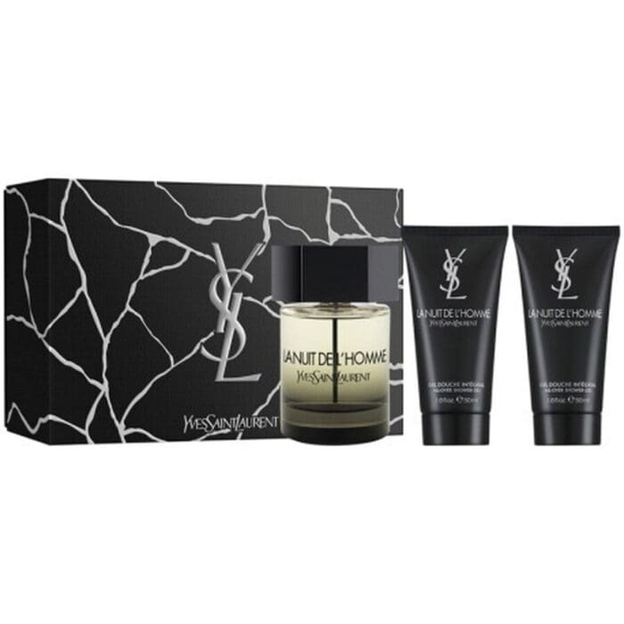 Yves Saint Laurent La Nuit de L'Homme Gift Set 100ml EDT + 2 x 50ml Shower Gel - Image 2